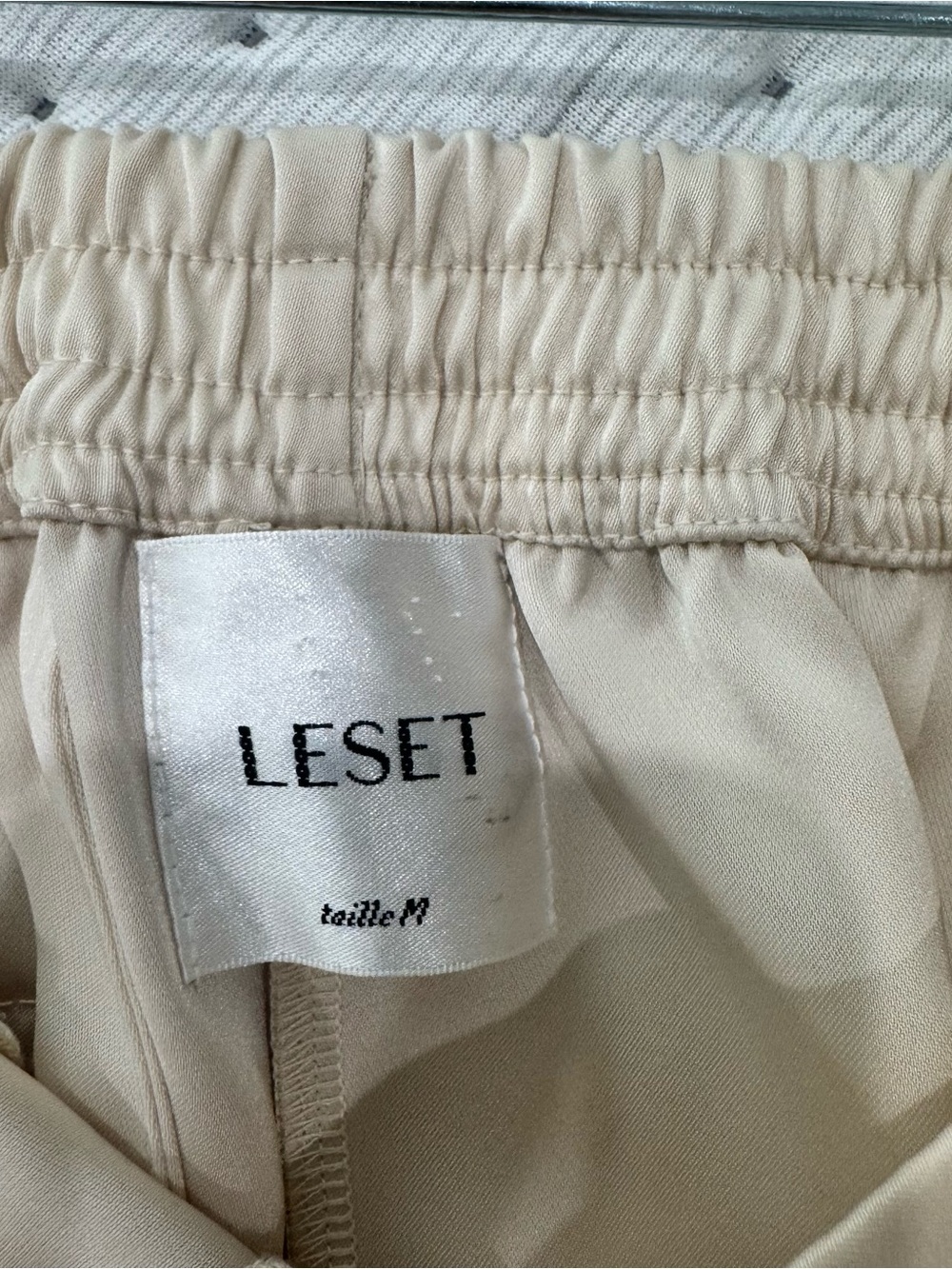 LESET Wide Leg Pants in Cream - Picture 5 of 6